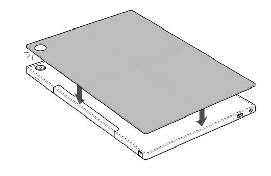 ASUS E17741 CM3000DVA Chromebook - Attach the stand