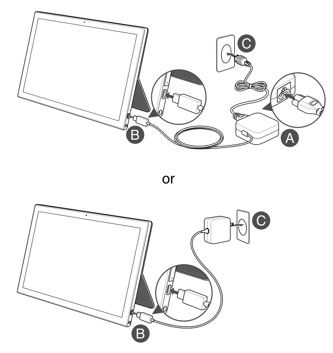 ASUS E17741 CM3000DVA Chromebook - Charge your Chromebook Tablet