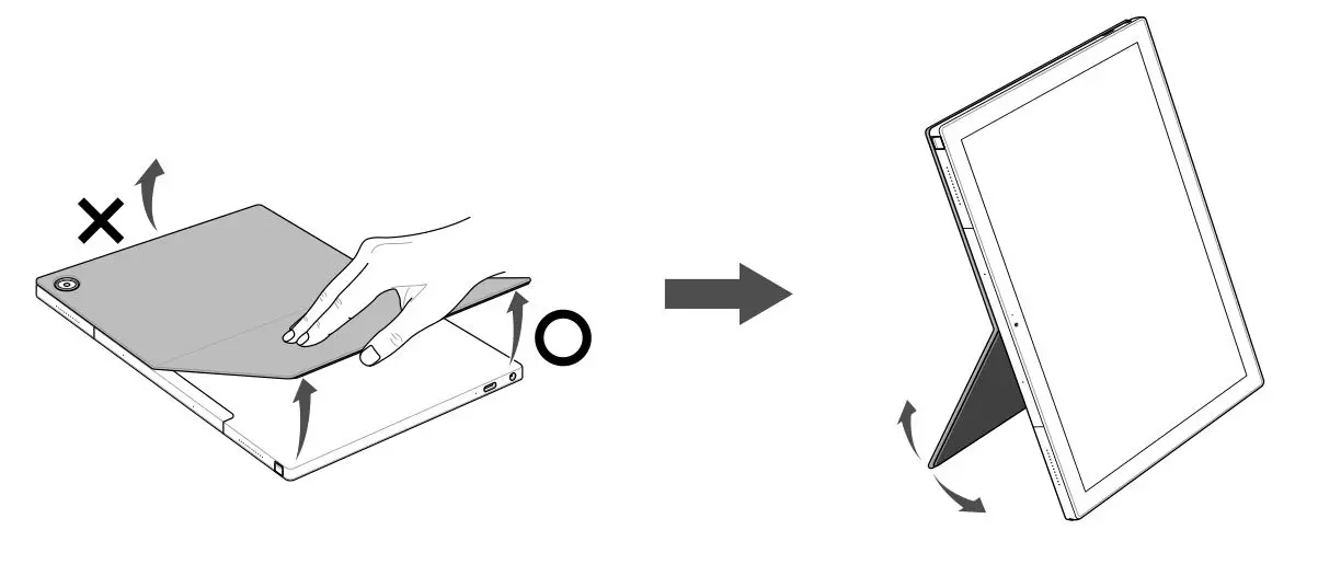 ASUS E17741 CM3000DVA Chromebook - Portrait view