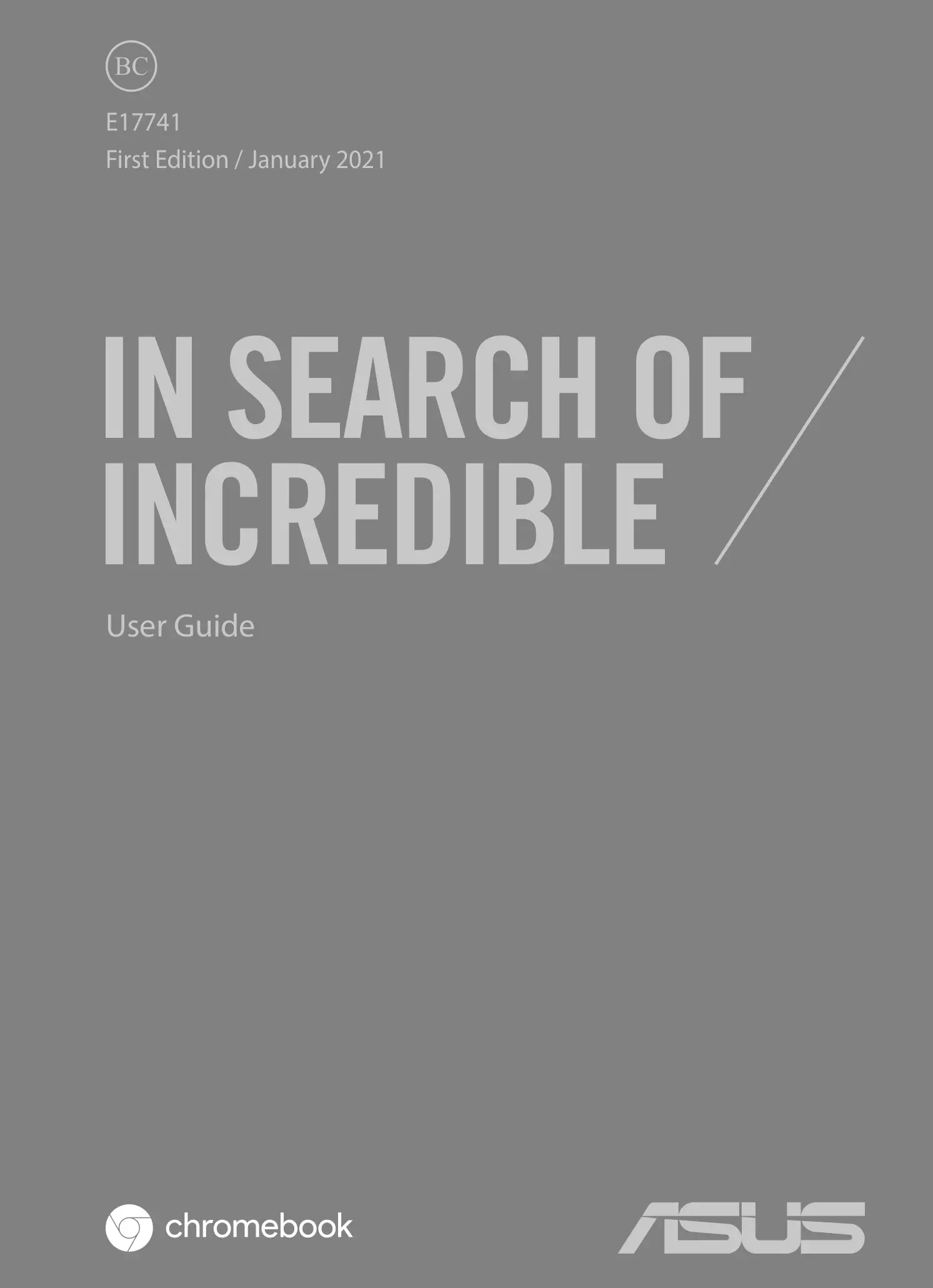 ASUS E17741 CM3000DVA Chromebook User Guide