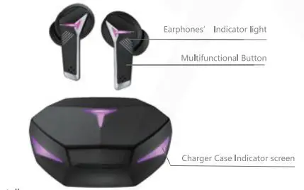 RUSAM TWS-GA33 Wireless Bluetooth Earphones 1