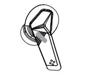 RUSAM TWS-GA33 Wireless Bluetooth Earphones 5