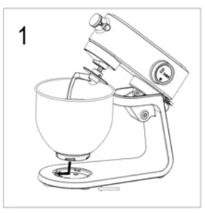 H Koenig km128 Professional Multifunctions Stand Mixer - device