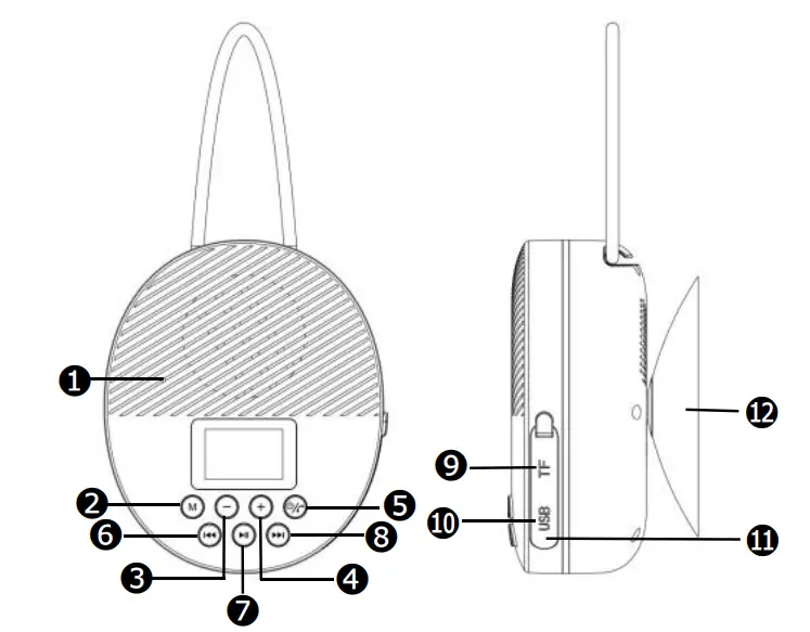 AGPTEK-SRS2B-Portable-Bluetooth-Speaker-1