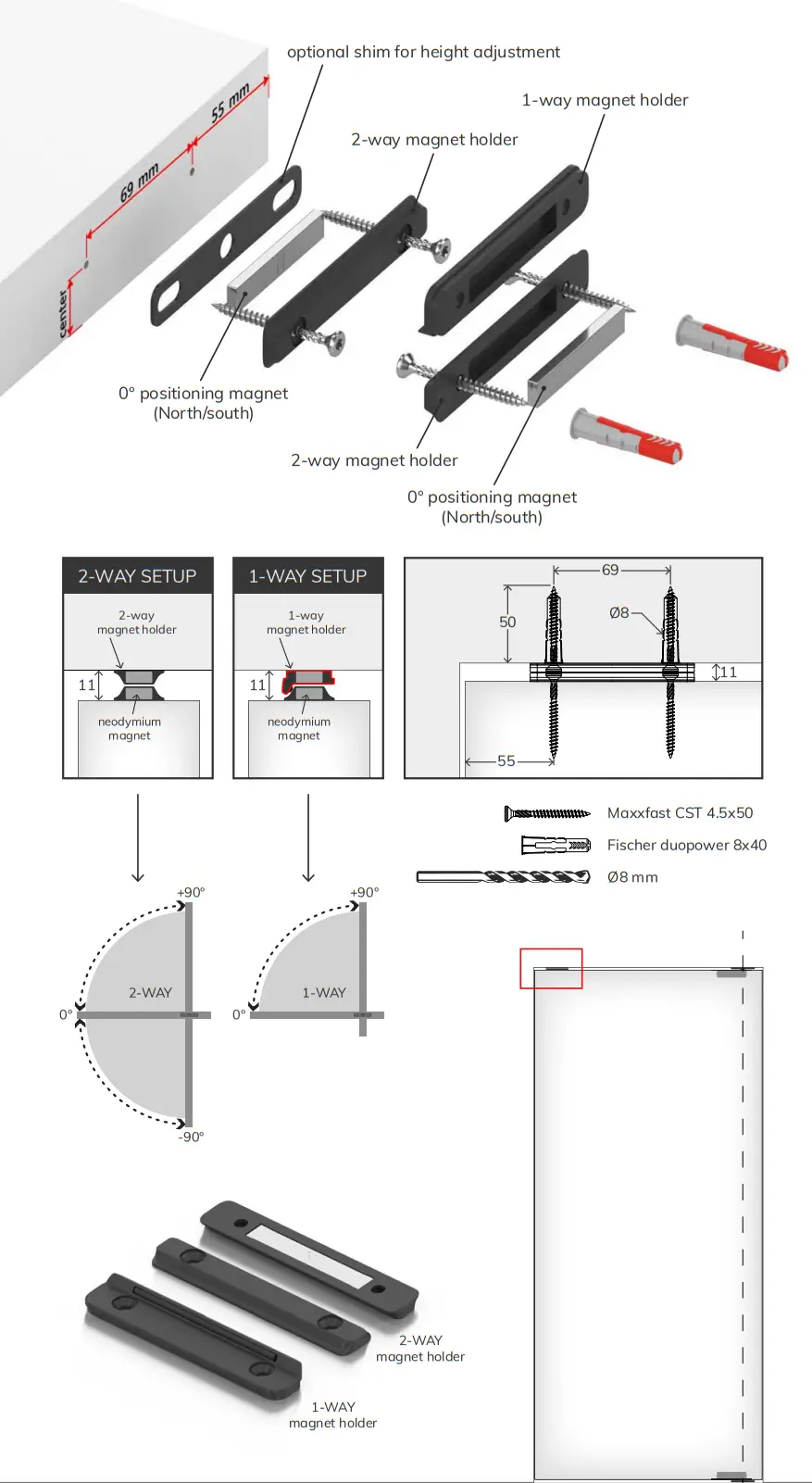 PortaPivot V2 NL Self Closing Pivot Hinge Systems - fig 24