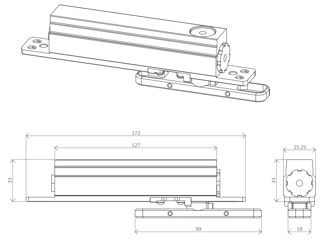 PortaPivot V2 NL Self Closing Pivot Hinge Systems - fig 4
