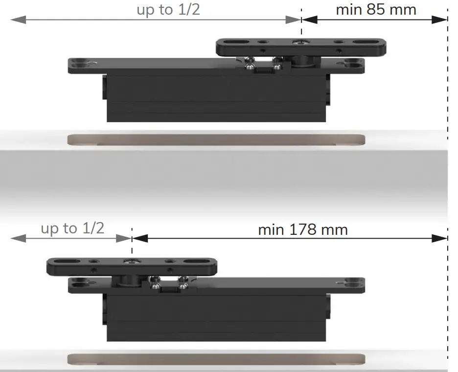PortaPivot V2 NL Self Closing Pivot Hinge Systems - fig 7