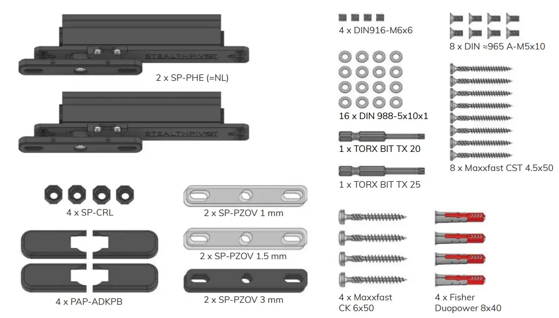 PortaPivot V2 NL Self Closing Pivot Hinge Systems