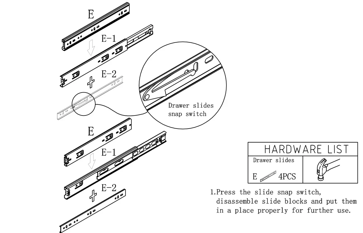 Menards HESEBC046 Briarwood Highpoint 42 W x 18 D Fog Bathroom Vanity Cabinet - STEP 3