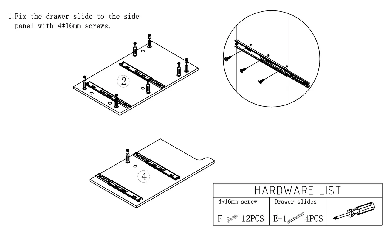 Menards HESEBC046 Briarwood Highpoint 42 W x 18 D Fog Bathroom Vanity Cabinet - STEP 4