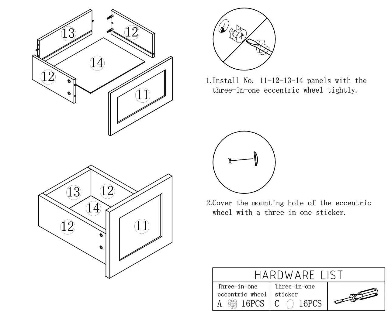 Menards HESEBC046 Briarwood Highpoint 42 W x 18 D Fog Bathroom Vanity Cabinet - STEP 9