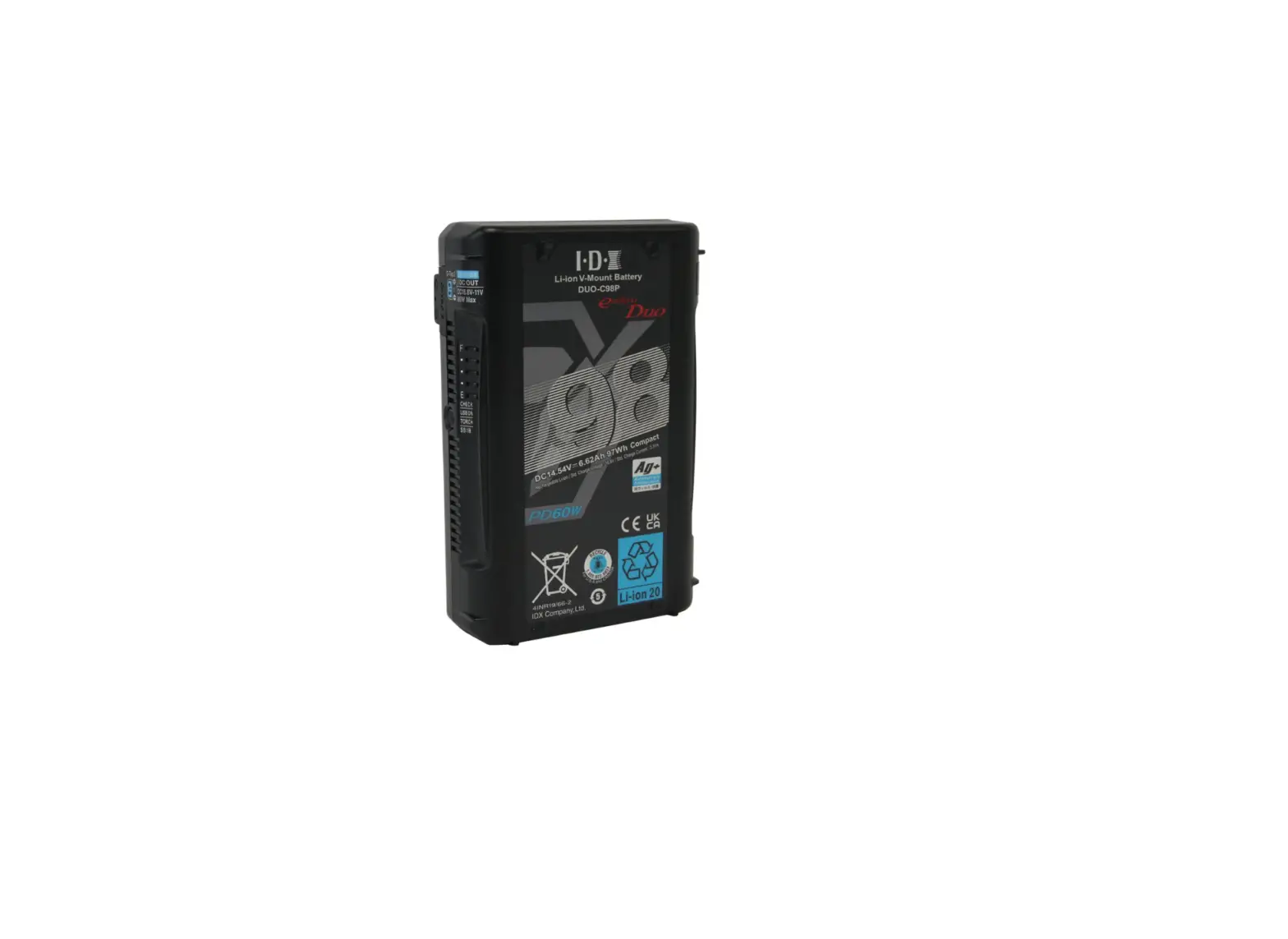 Idx Duo-c98p Li-ion V-mount Battery Instruction Manual