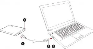 Connecting the drive to your computer