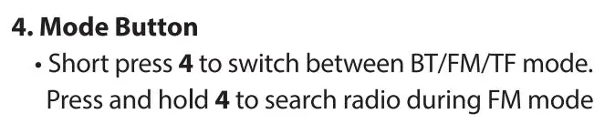 PYLE PCLSB1BK Portable Wireless BT Streaming Mini Speaker User Guide - Basic Operation