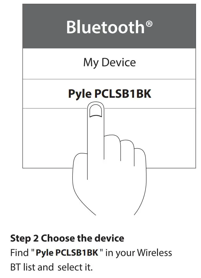 PYLE PCLSB1BK Portable Wireless BT Streaming Mini Speaker User Guide - Bluetooth
