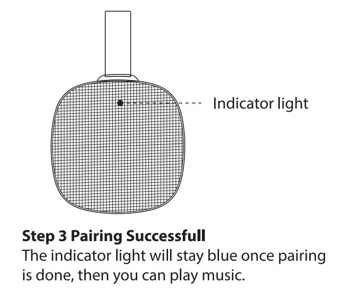 PYLE PCLSB1BK Portable Wireless BT Streaming Mini Speaker User Guide - Choose the device