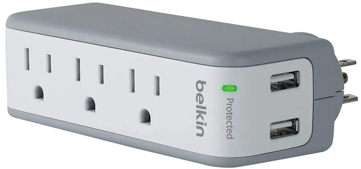Belkin-Wall-Mount-Surge-Protector-3-AC-Multi-Outlets-2-USB-Ports-img