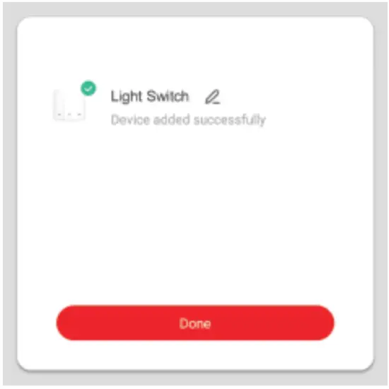 smartvuhome SHWSW1 Smart Wi Fi Light Switch 1 Gang - Device Added Successfully