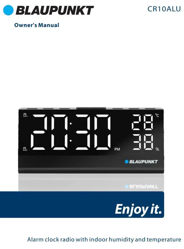 BLAUPUNKT Alarm Clock Radios Owner’s Manual