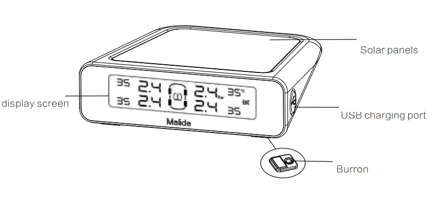 Malide-]MLD-B06-Car-TPMS-Bluetooth-Mobile-Phone-APP-Tire-Temperature -Monitoring-System-17