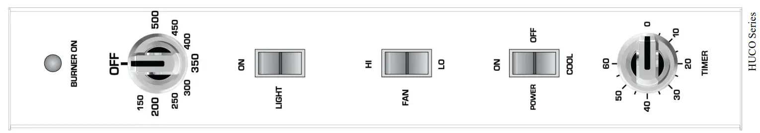HESTAN HUCO Series Upright Convection Oven - Operating Instructions