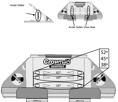 MILESCRAFT 1405 Crown45 Crown Molding Tool-fig11