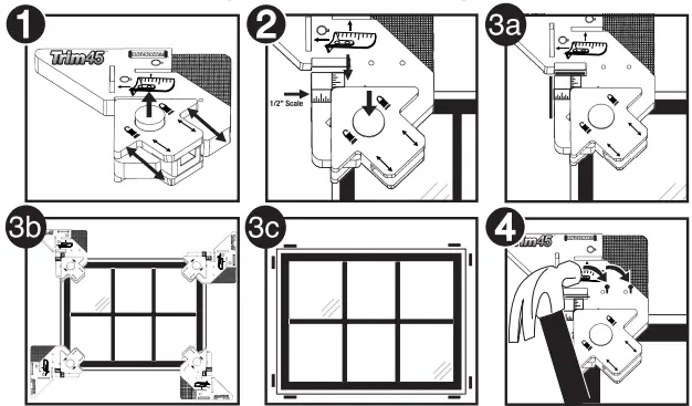 MILESCRAFT 1405 Crown45 Crown Molding Tool-fig17