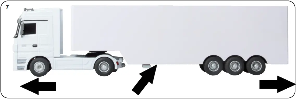 JAMARA 403640 White Mercedes-Benz Actros 10