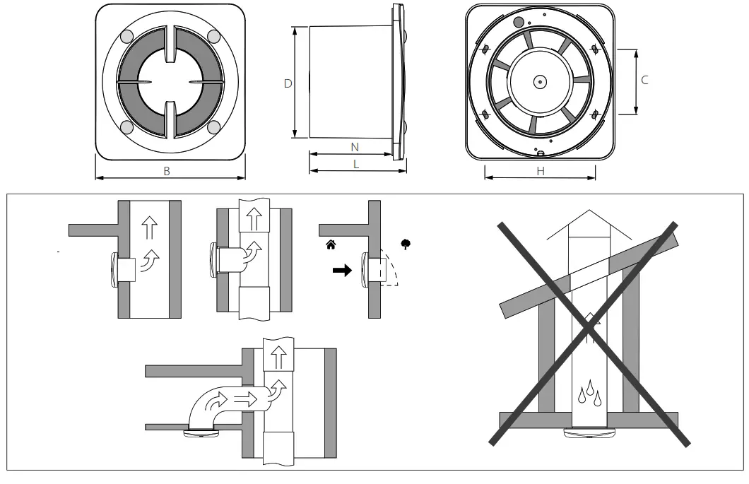 VENTS V160 Base Axial Fan - fig