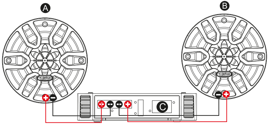 DS18 MP4 4 Inch Marine and Powersports Coaxial Speaker - FIG 1