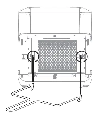 Removing the rotisserie basket