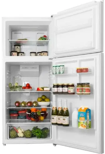 FORTE F15TFRESWW 28 Inch Counter Depth Freestanding Top Freezer Refrigerator