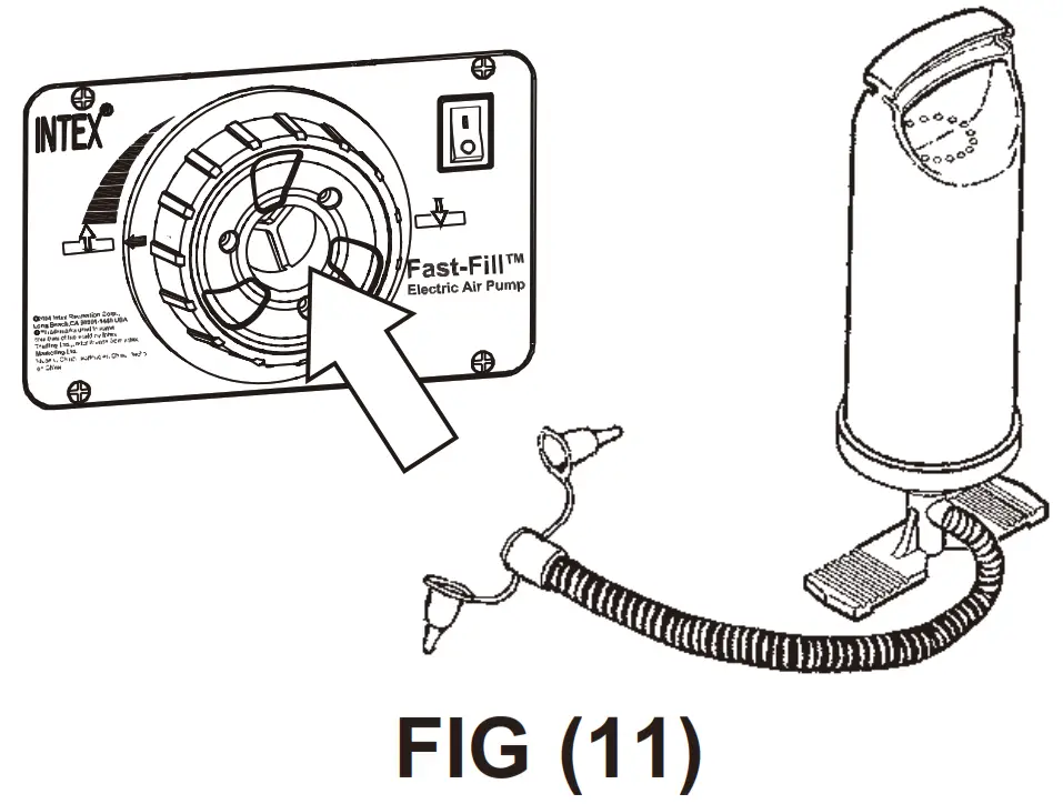 INTEX Built-in Fast-Fill Electric Pump --INFLATION-1