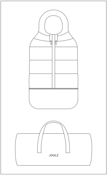 JOOLZ GREY puffer footmuff - fig1