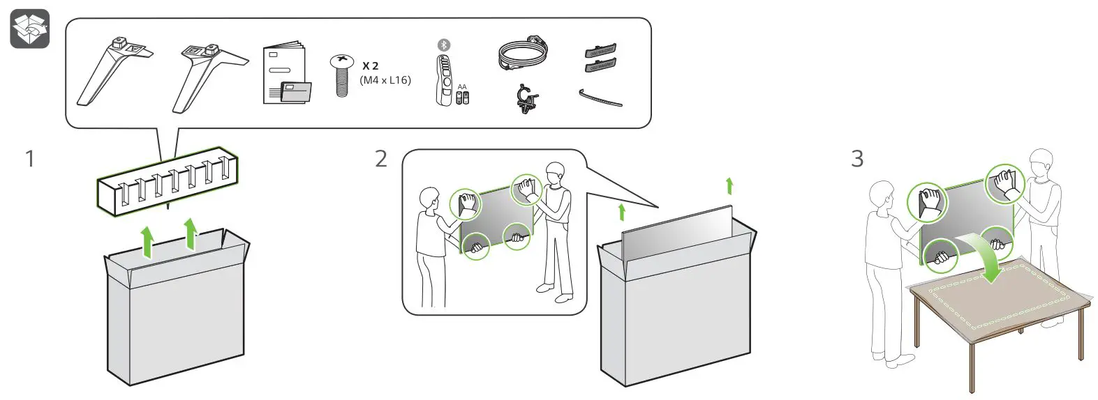 LG NANO77 55 Inch 4K HDR Smart ThinQ TV User Guide - What's in the box