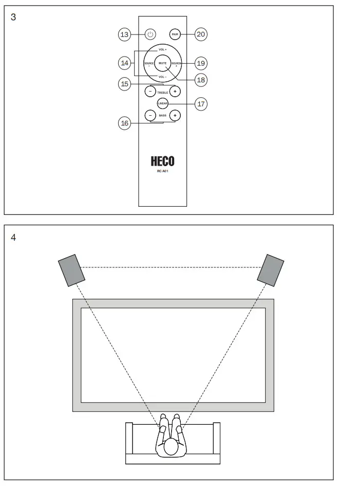 HECO Aurora 200 P Active Shelf Speaker - Figure 3