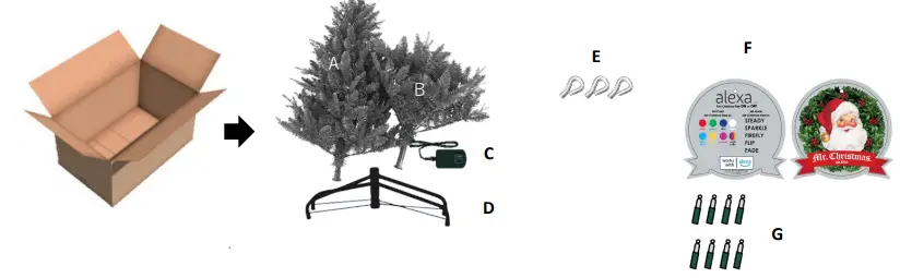 Mr Christmas 68323 6.5ft RGB Christmas Tree-fig2