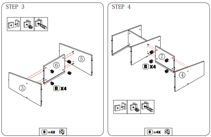 Tribesigns-Earlimart-White-and-Walnut-Engineered-Wood-and-Metal-3-Shelf-Etagere-Bookcase-FIG-5