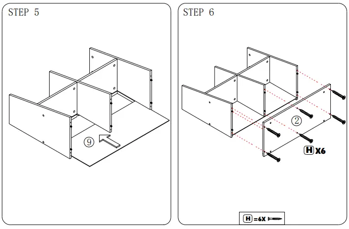 Tribesigns-Earlimart-White-and-Walnut-Engineered-Wood-and-Metal-3-Shelf-Etagere-Bookcase-FIG-6