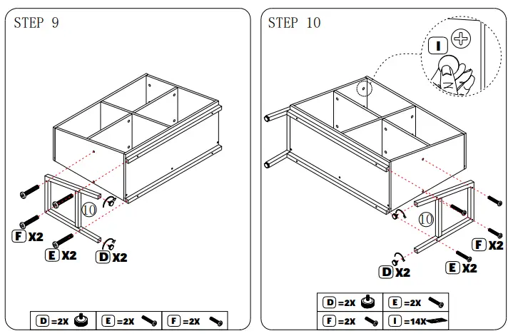 Tribesigns-Earlimart-White-and-Walnut-Engineered-Wood-and-Metal-3-Shelf-Etagere-Bookcase-FIG-8