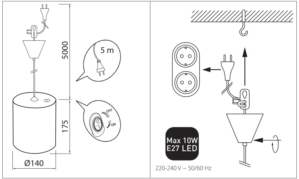 AIRAM FIORA LED Plant Fixture - fig