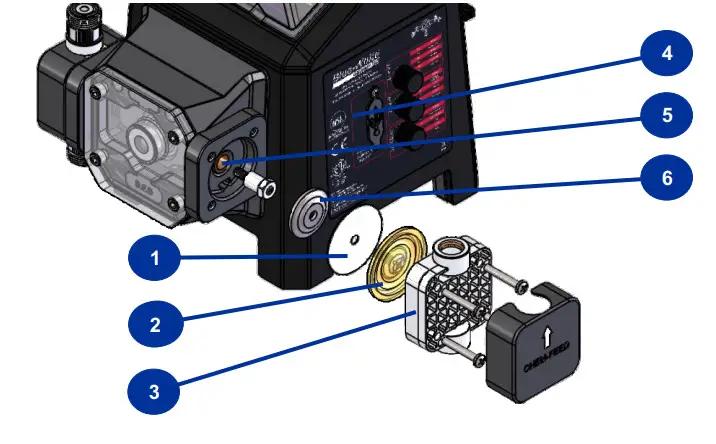 Blue-White MD1 Chem-Feed Multi-Diaphragm Metering Pump - Figure 10