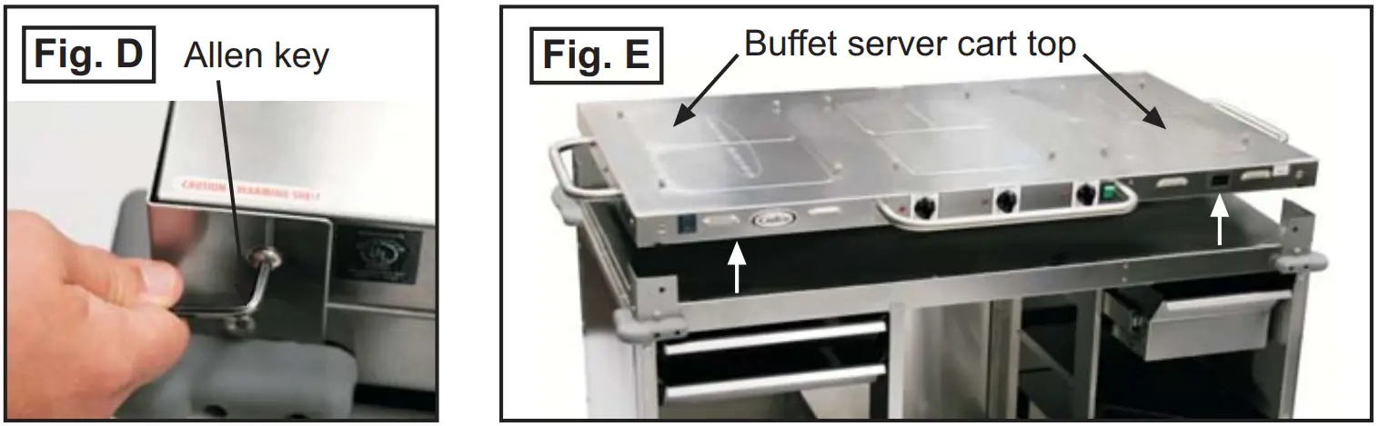 Cadco CBC DC L6 Large Mobile Demo Sampling Cart - FIG 4