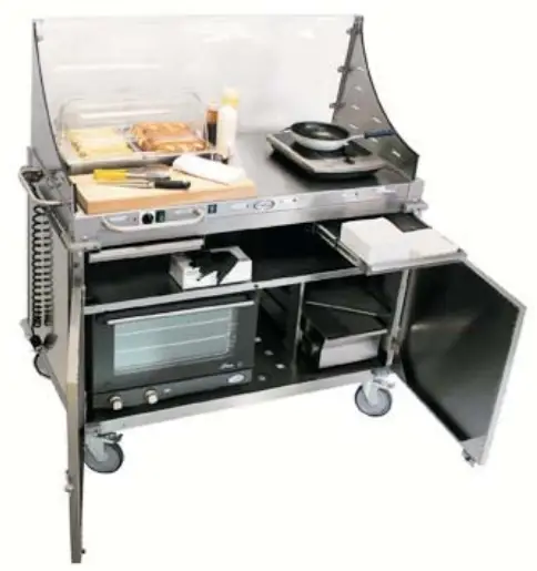 Cadco CBC DC L6 Large Mobile Demo Sampling Cart - FIG 6