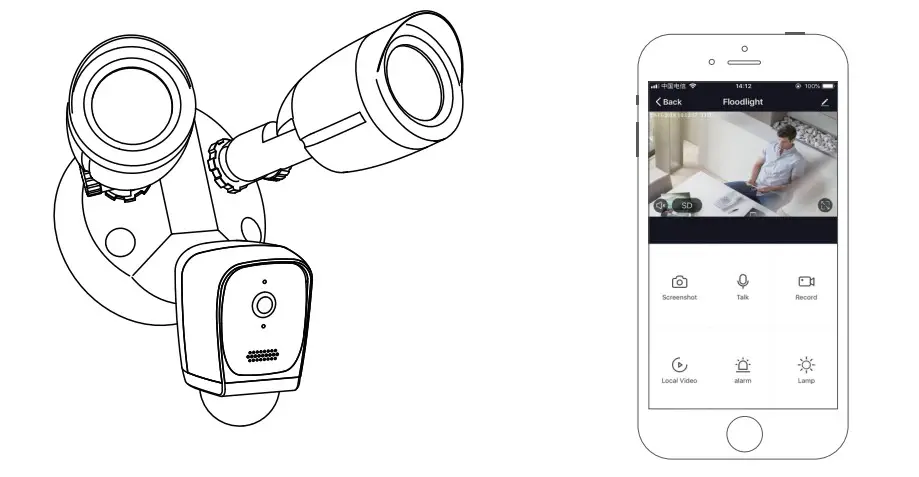 tuya 1080P VOLADOR Security Floodlight Camera - Figure 10