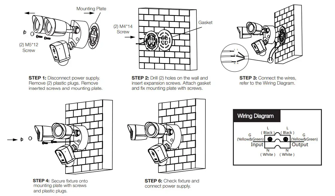 tuya 1080P VOLADOR Security Floodlight Camera - Figure 4