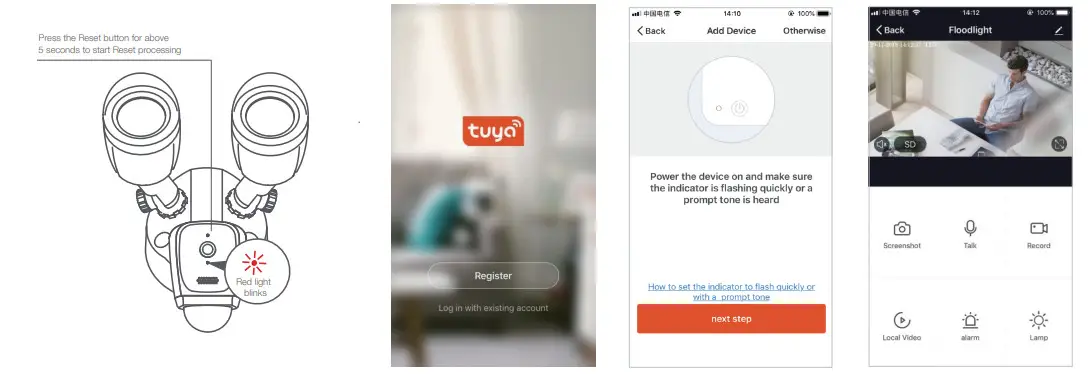 tuya 1080P VOLADOR Security Floodlight Camera - Figure 7