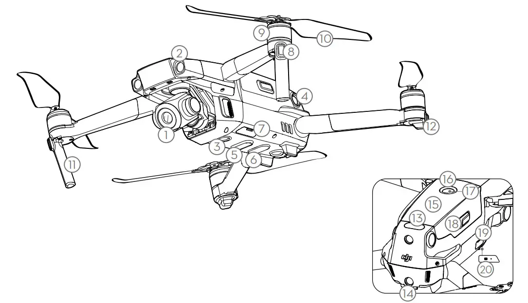 dji Mavic 2 Zoom Drone Quadcopter Camera - Figure 1