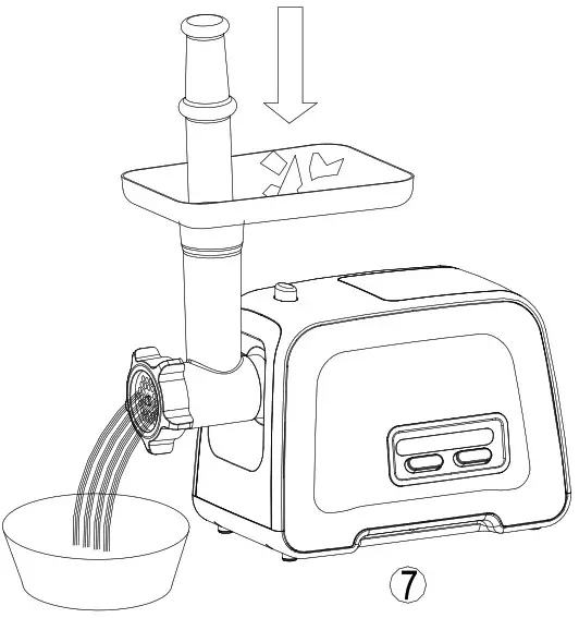 ULTRA Comfy Life AZ-MG090 Meat Grinder - MINCING MEAT