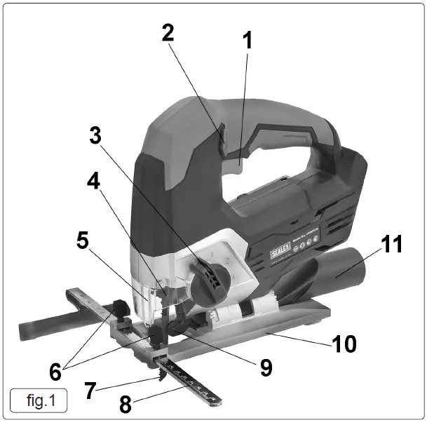 SEALEY CP20VJS Cordless Jigsaw 20v FIG (1)
